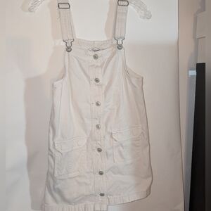 American Eagle Outfitters Women's Xs Off-White/Pale beige Overalls Mini Dress